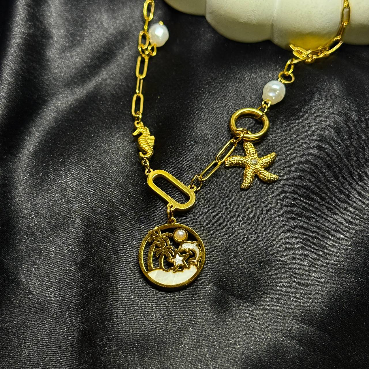 Oceanic Treasure Charm Necklace