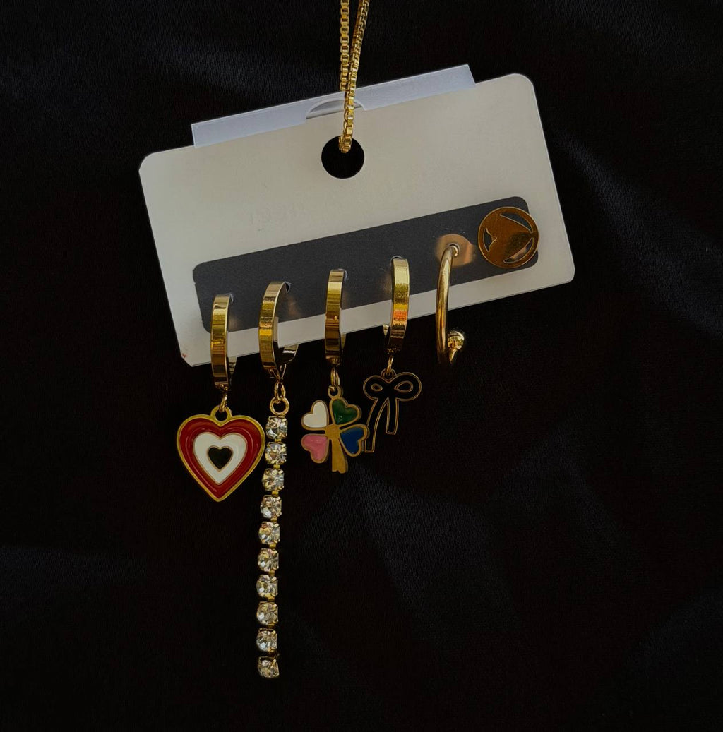 Assorted Charm & Crystal Strand Set