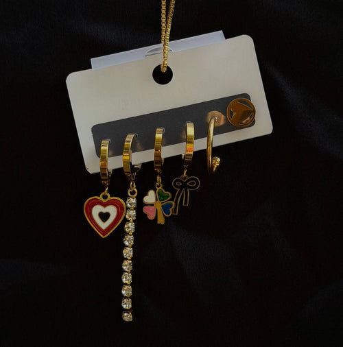 Assorted Charm & Crystal Strand Set