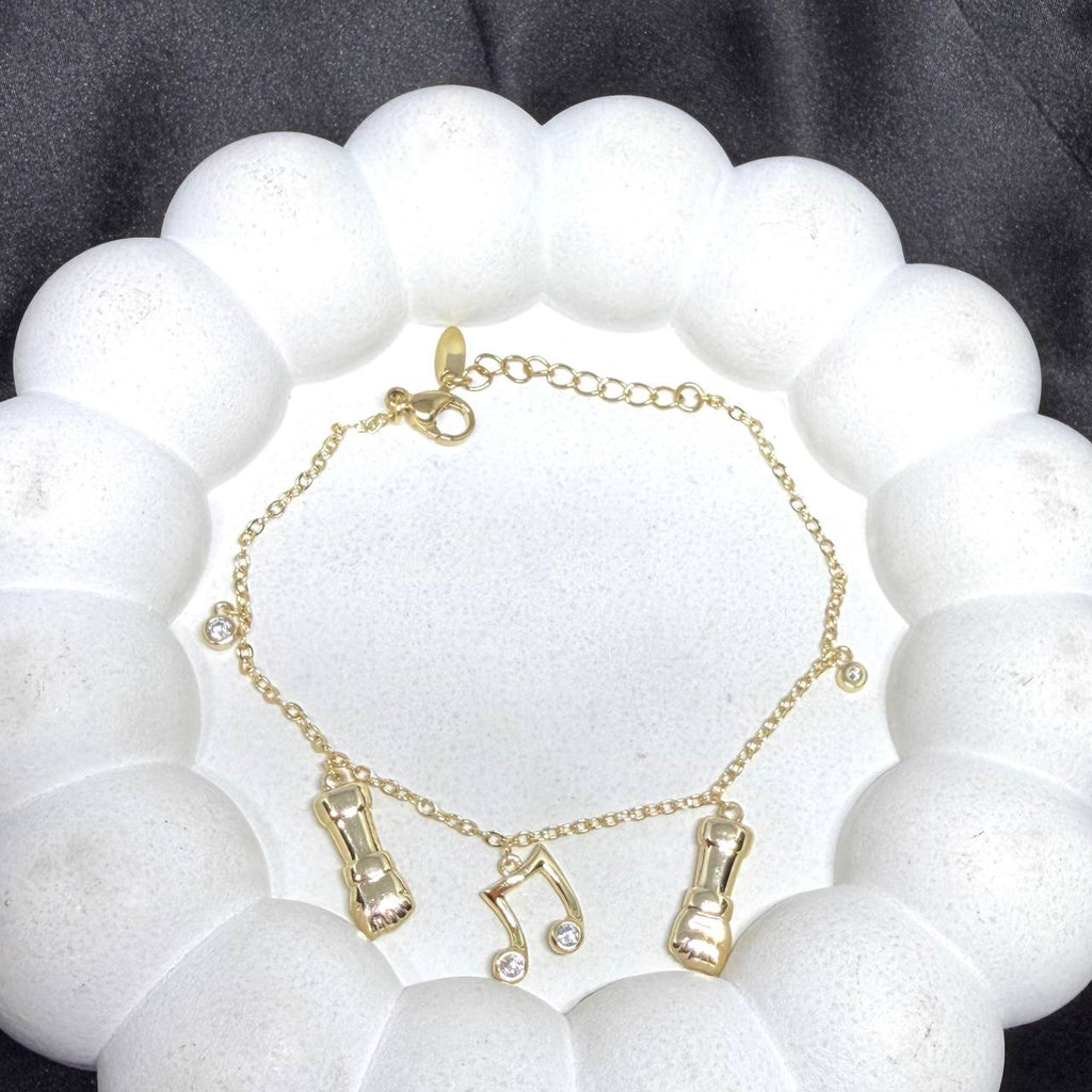 Melody Charm Bracelet(Music Note & Boots Design)