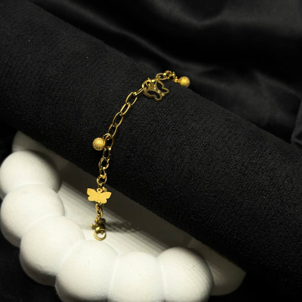 The Noir Monarch Monogram Bracelet