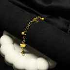 The Noir Monarch Monogram Bracelet