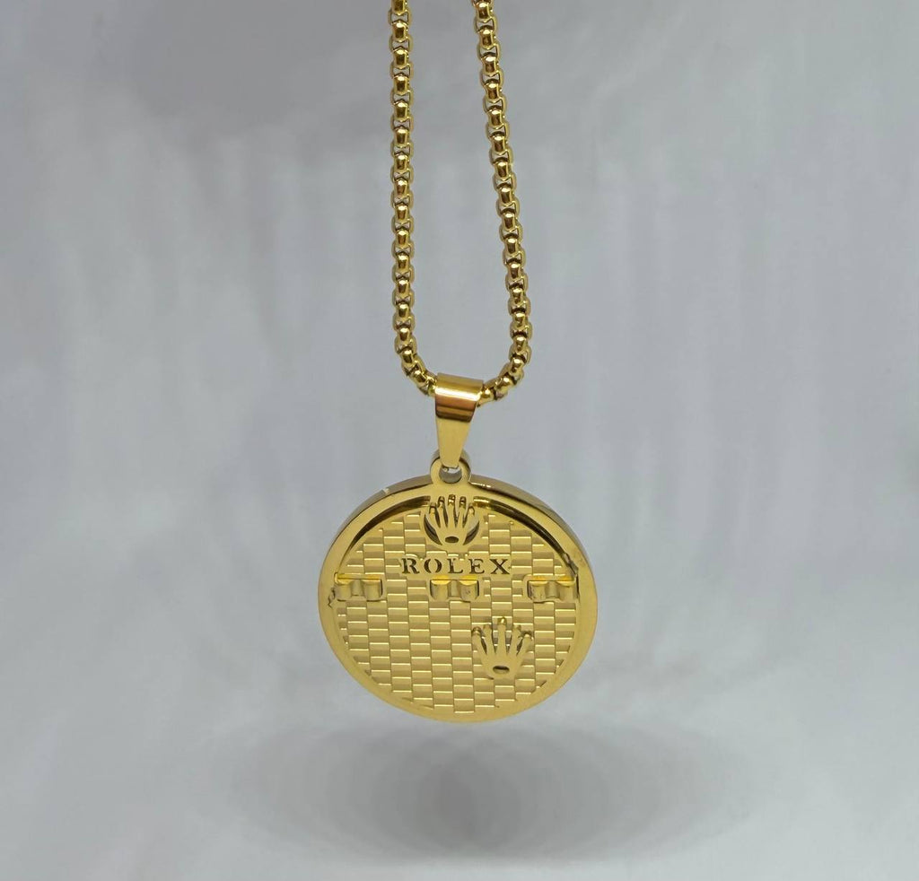 Rolex Crown Coin Medallion Chain