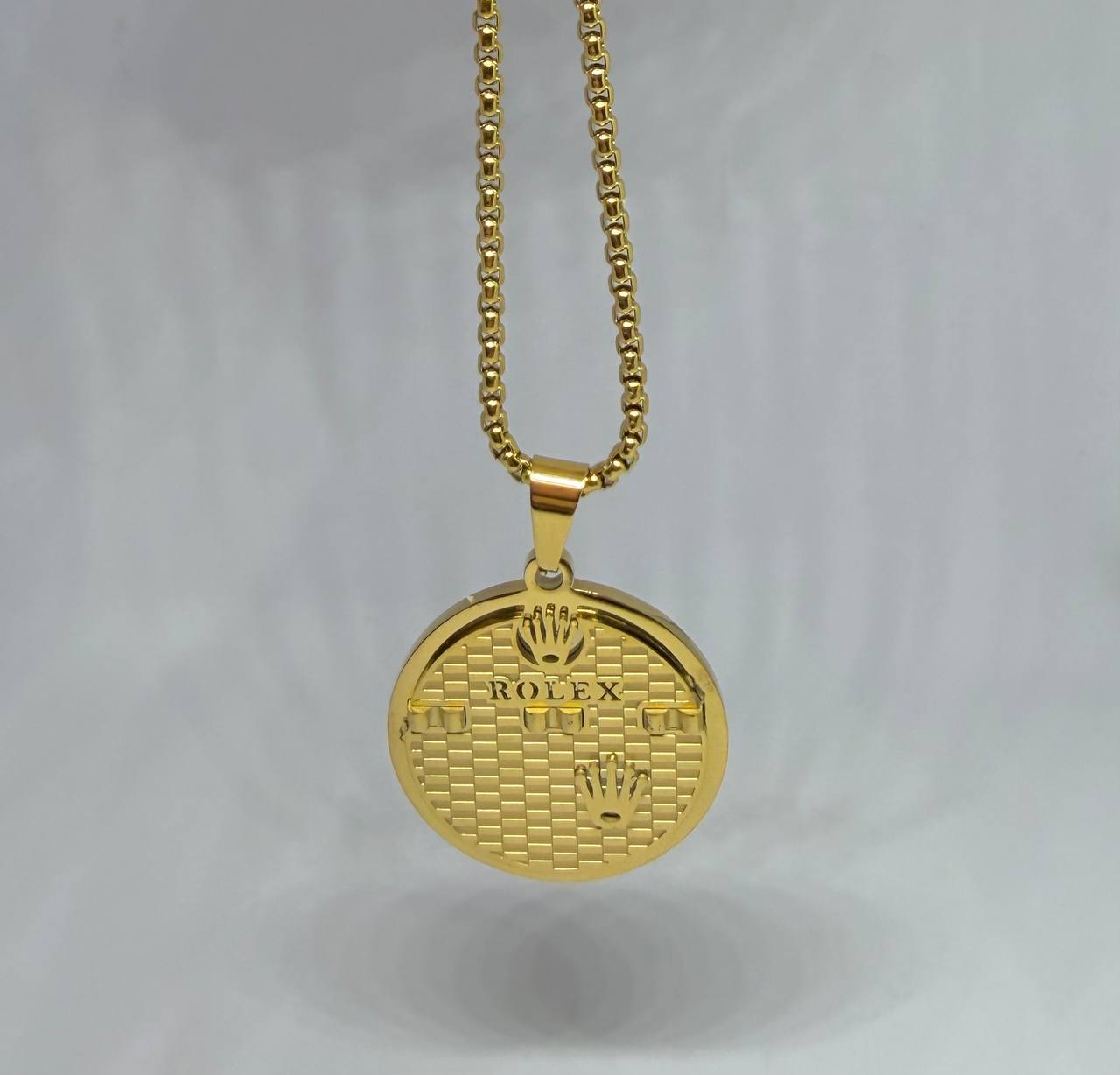 Rolex Crown Coin Medallion Chain