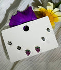Strawberry & Floral Petite Studs
