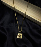 Versace Medusa Greek Key Pendant Chain