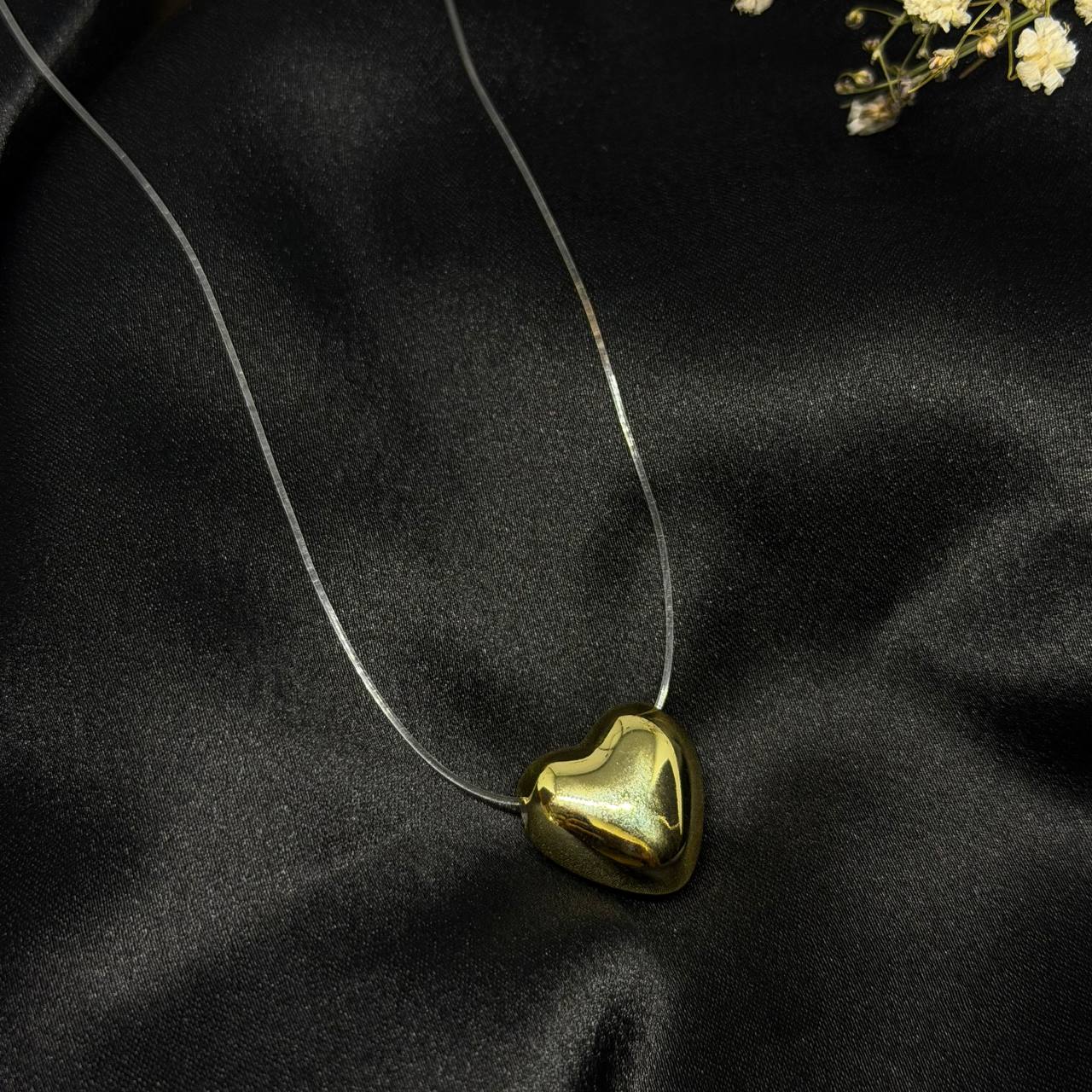 Golden Heart Minimal Pendant Necklace