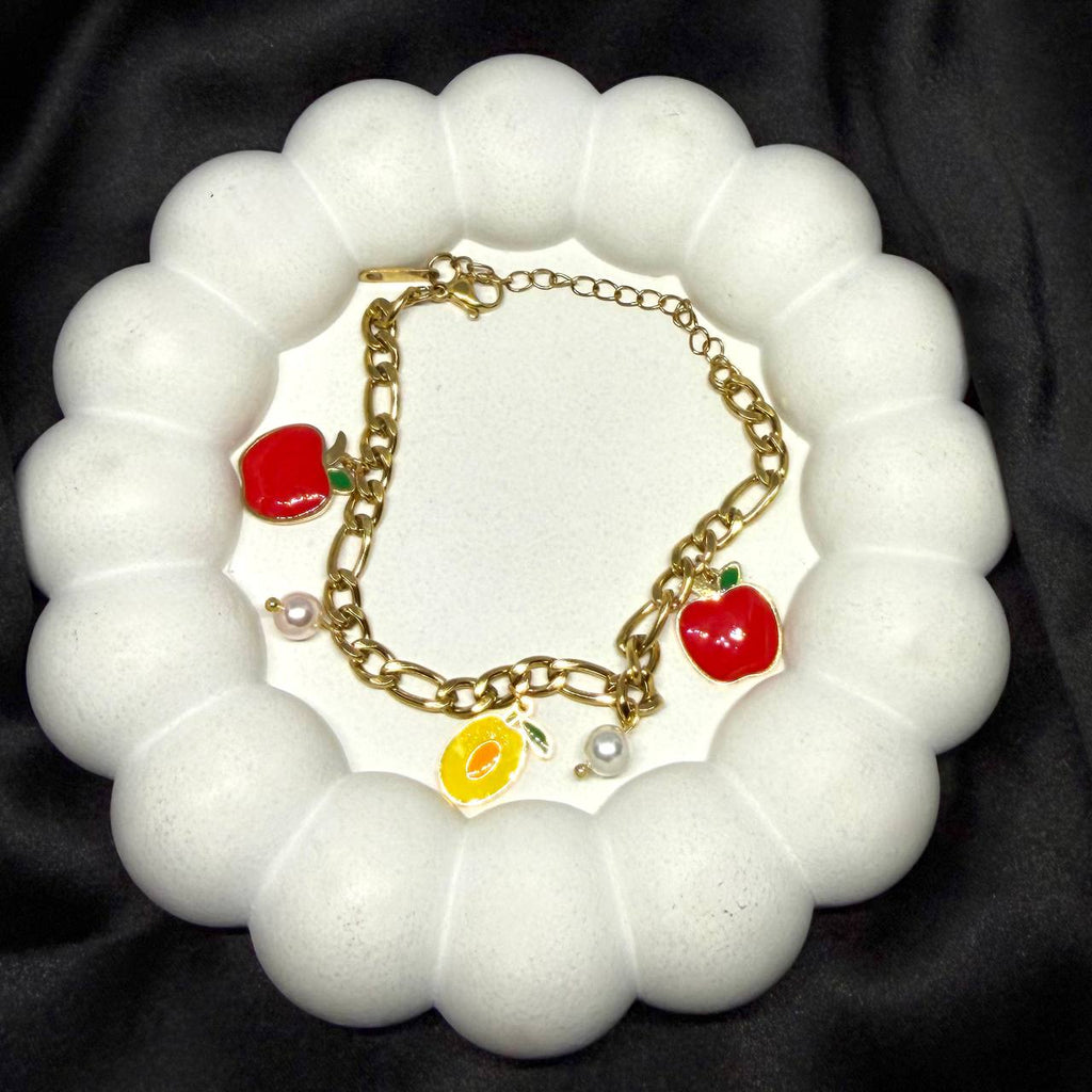 The Golden Orchard Charm Bracelet