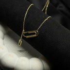 Crystal Paperclip Elegance Necklace