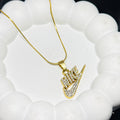 Nike Crystal Swoosh Signature Pendant Necklace
