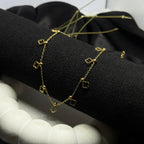 Clover Station Charm Chain Necklace